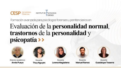 Portada - modificada Evaluación de la personalidad normal, trastornos de la personalidad y psicopatía